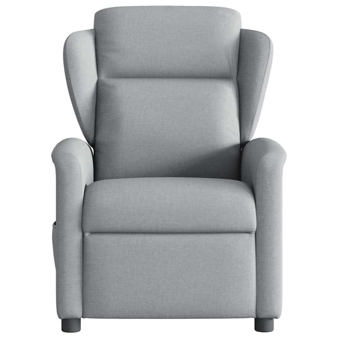 Vidaxl Fauteuil Slaapbank, Lichtgrijs, Gestoffeerd met Stof