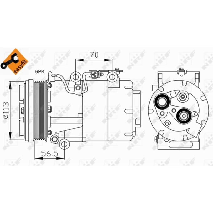 Compressor, airconditioning NRF 32722
