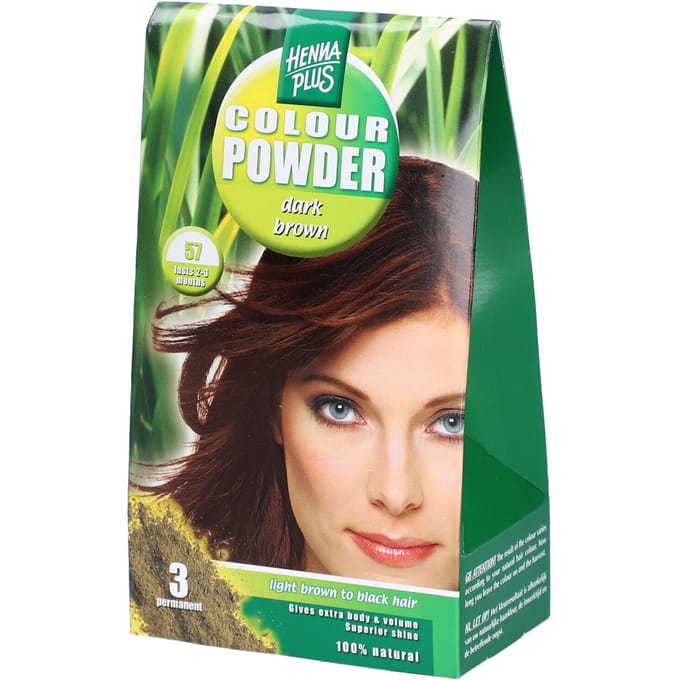 Hennaplus Coloured Poeder - Brown 58 - Haarverf