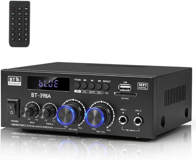 Audio Versterker - Stereo Versterker - Amplifier - Complete Set