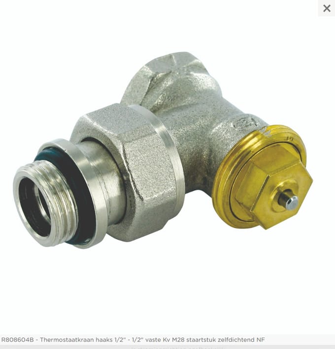 Comap R808 thermostatisch kraanlichaam haaks binnendraad 1/2F.
