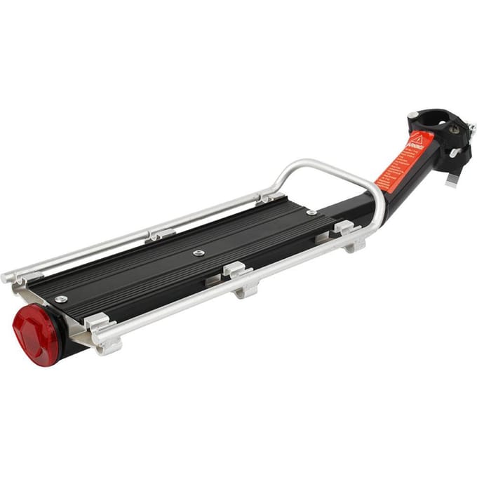 Fietsdrager, bagagedrager achter, reflectorplank, fietszadeltasstandaard gray
