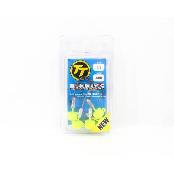 Tableau des têtes plombées Tackle Tactics TT Nedlockz HD 1/4 oz 3/0H 5/paquet (7700) blue