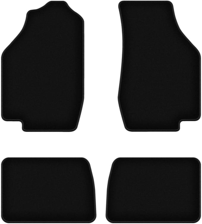 BASIC zwarte veloursmatten voor: Honda Civic IV hatchback (1987-1991)
