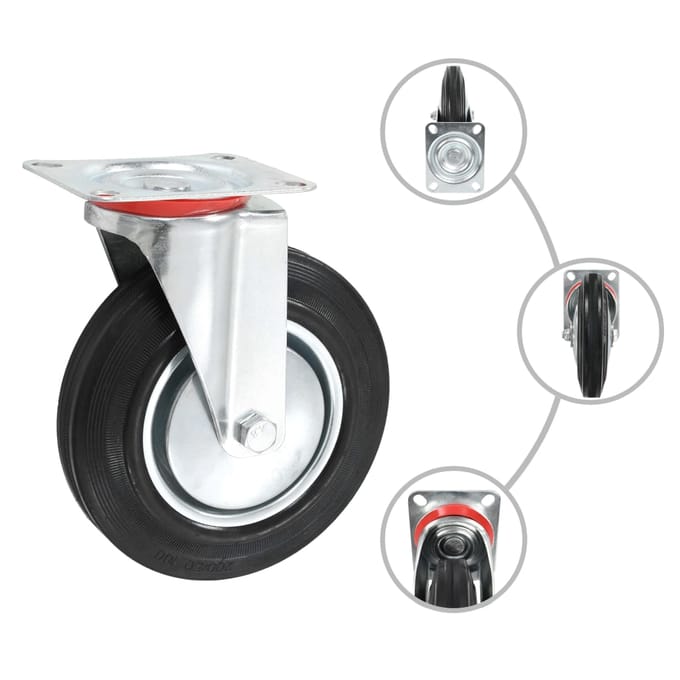 vidaXL - Zwenkwielen - 4 - st - 200 - mm