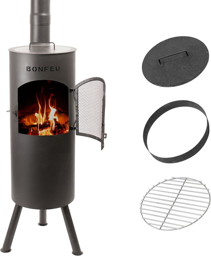 BonFeu BonGiano LP Zwart Tuinhaard