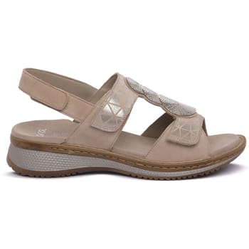 Ara - 1229002 - Platte sandalenDames Sandalen - Kleur: Wit/beige - Maat: 38