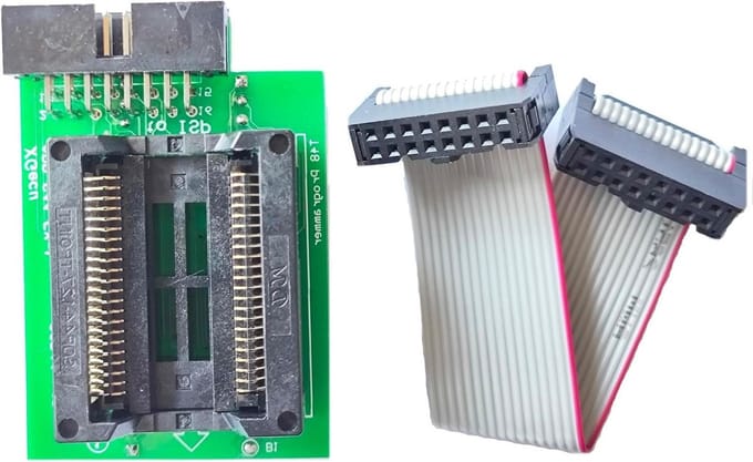 Adapter SOP44 1.27mm - Programmeeradapter IC - IC Programmeren - ZIF Socket - 44 pinnen - Groen