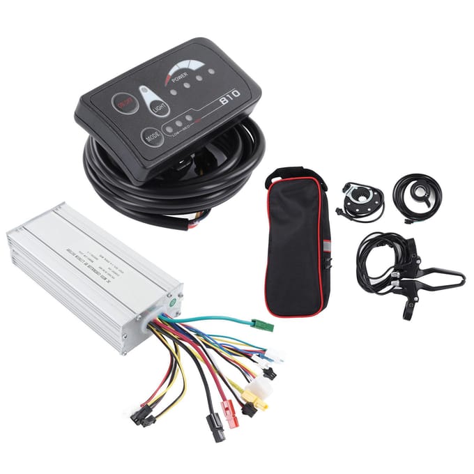 DC 36V 48V Motor Controller S810 Display Paneel Kit Lithium Batterij Elektrische Fiets Modificatie Kit black