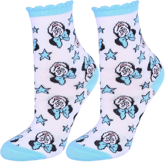 Wit-blauwe sokken met sterren - Minnie Mouse DISNEY