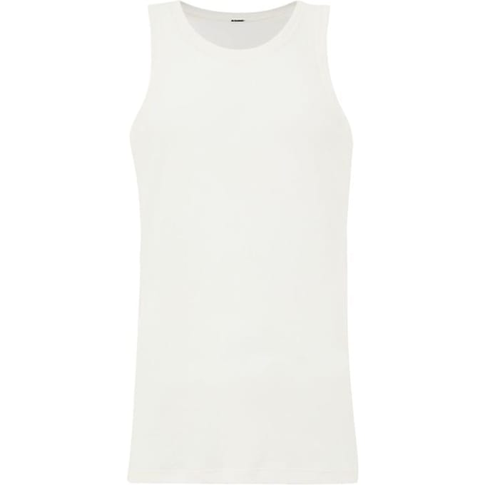 Jil Sander Witte Katoenen Mouwloze Jas