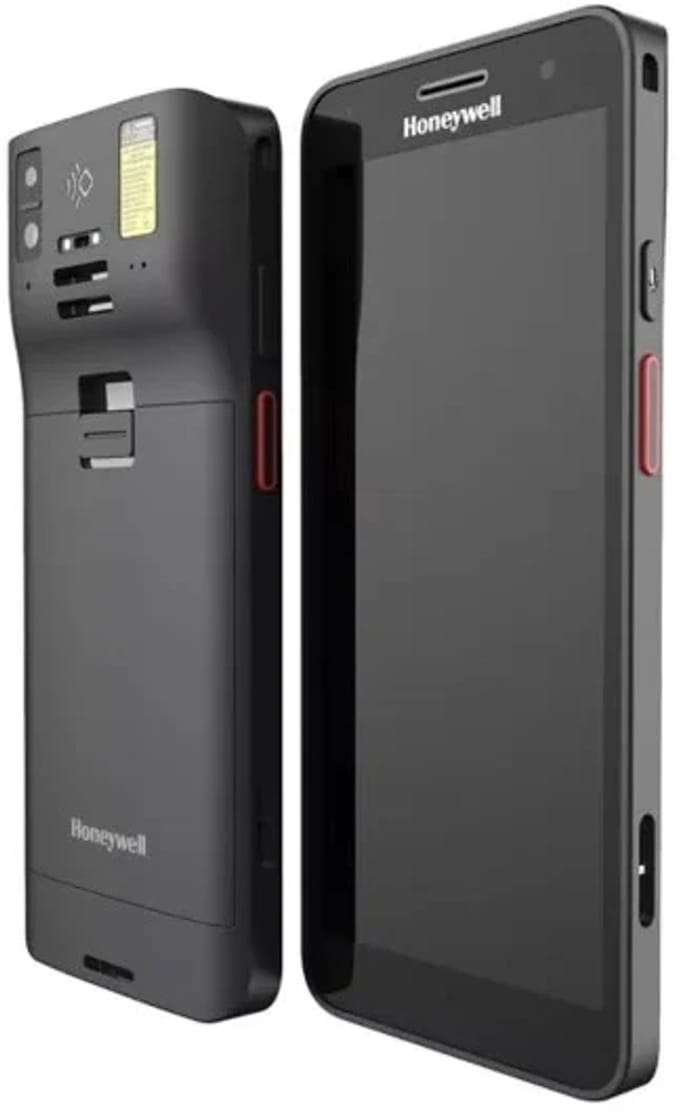 Honeywell CT37, 2D, SR, Projected Capacitive, hot-swap, PTT, USB-C, BT (BLE), 5G, NFC, Android, GMS, ext. Bat., zwart