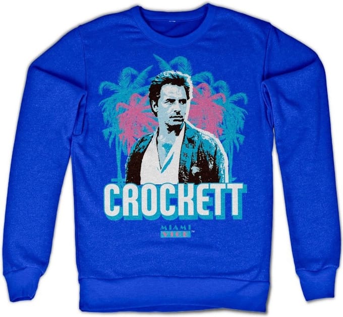 Miami Vice Crockett Palms-sweatshirt, blauw