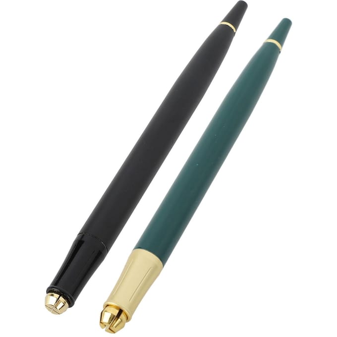 2 STuks Microblading Pen Aluminiumlegering Semi-Permanente Handmatige Tatoeage Pen voor Wenkbrauwen Lippen Eyeliner gray