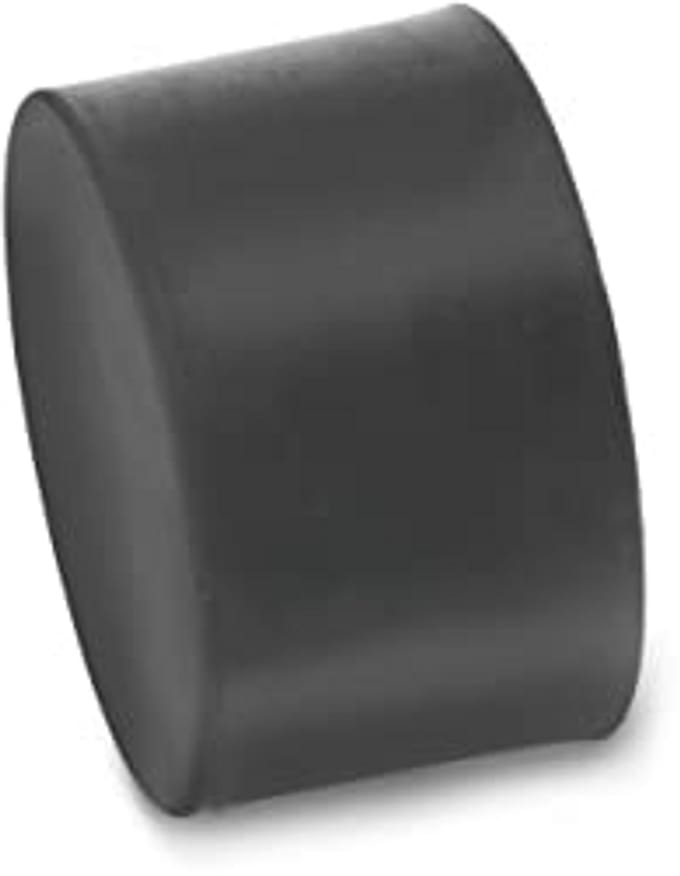 Aanslagbuffer van natuurlijk rubber met binnendraad - 1 stuk, zwart