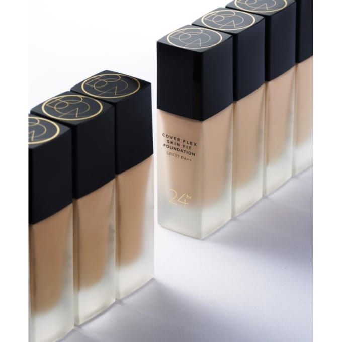 Bom Cover Flex Skin Fit Foundation Spf37 Pa++ 30ml #21 rosy beige gray