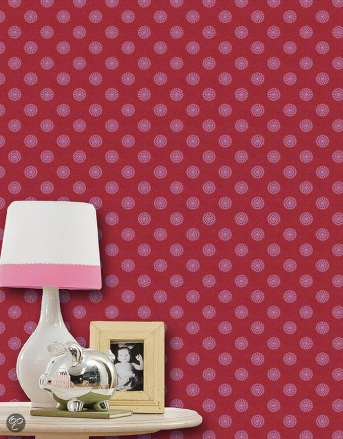 Dutch Wallcoverings Papierbehang dessin - rood