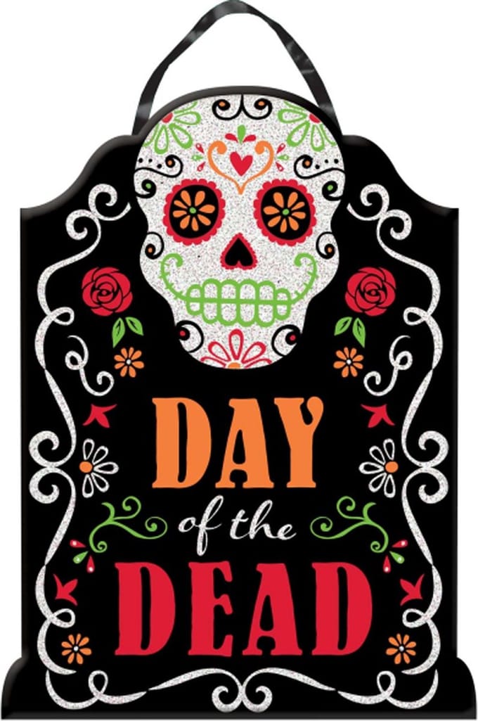 AMSCAN - Glitter Dia de los Muertos decoratie