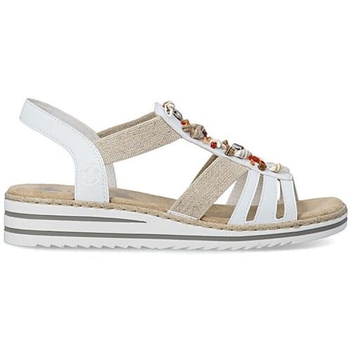 Rieker -Dames - wit - sandalen - maat 36