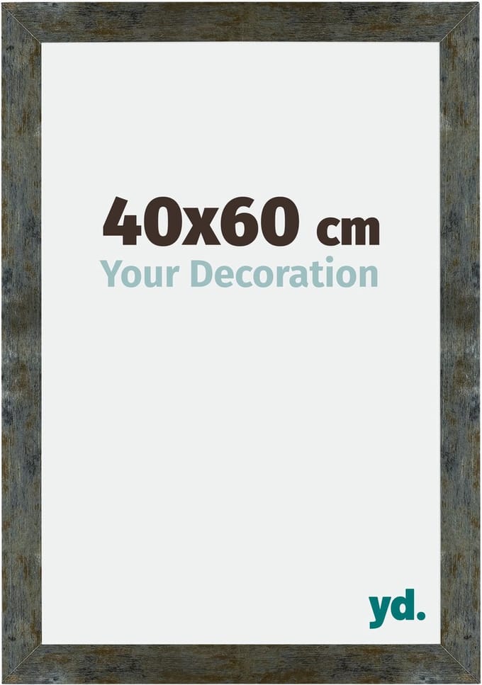 Your Decoration - Fotolijst 40x60 cm - MDF - Blauw Goud Gemeleerd - Mura