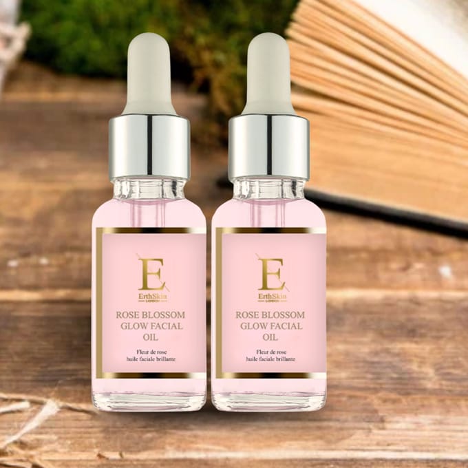 ErthSkin London 2x Rozenbloesem Glow Gezichtsolie 1