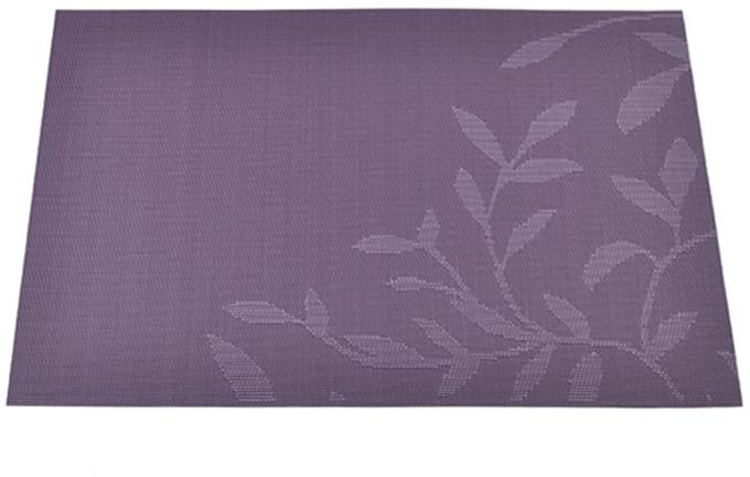 Dailygoods- Placemat Set van 6 - Hittebestendig - Antislip - Vuilafstotend - PVC - 38 cm Diameter - Tafelmat
