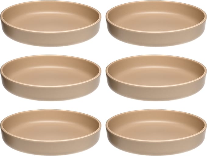 Leonardo Roma bord diep 20cm abrikoos - set/6