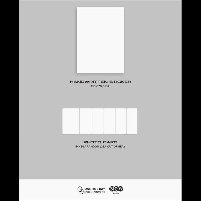 ROCKY 2e Mini Album BLANK Random Ver white