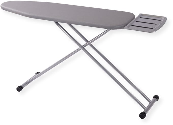 SensaHome Strijkplank – Inklapbare Strijktafel met Stoomunithouder – 125×45cm – Light Grey