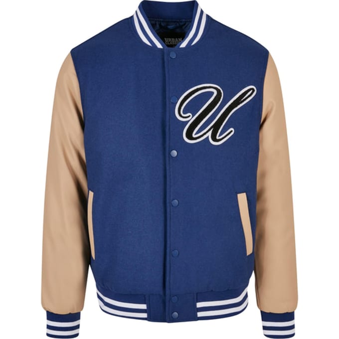 Urban Classics Big U College Jacket Spaceblue Taglia: S | Bomber Outlet | Uomo | Blu
