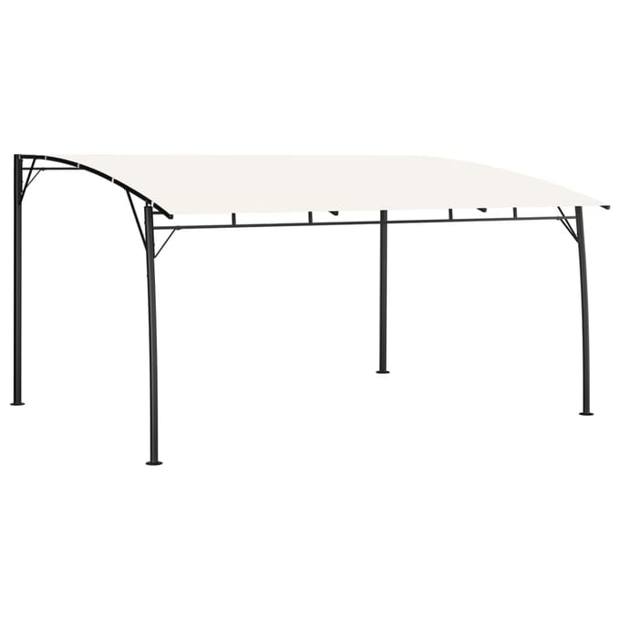 vidaXL - Zonneluifel - 4x3x2,55 - m - crèmekleurig