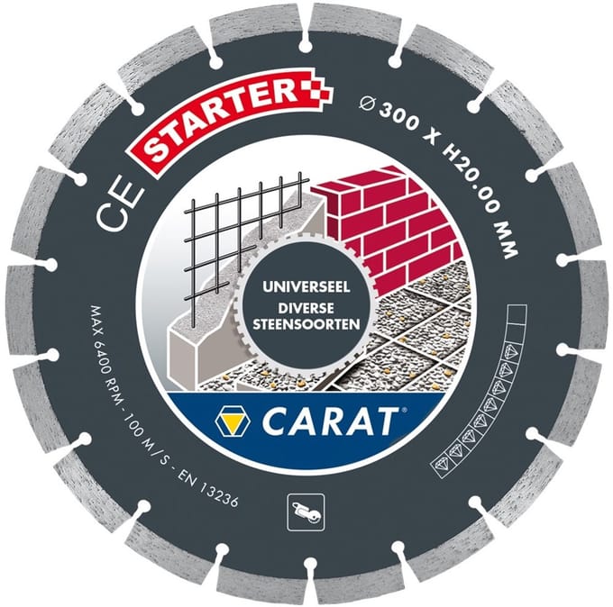 Carat Diamantzaag Universeel Ø400X25,40Mm, Ce Starter