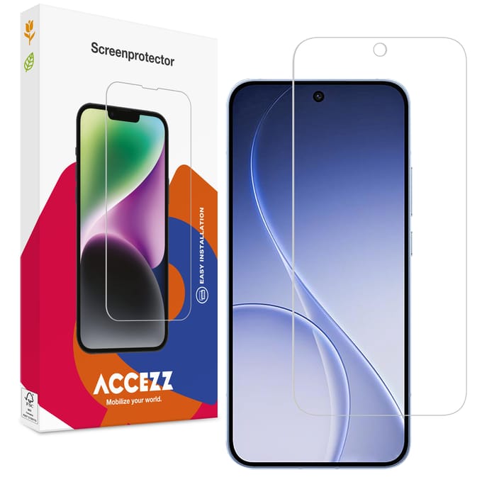 Accezz Screen Protector - Geschikt voor Oppo Reno15 F (5G) - Gehard Glas Screenprotector