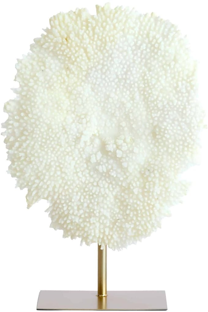 Light & Living Ornament Coral - Crème - 46x20x69cm - Modern - Kunststof