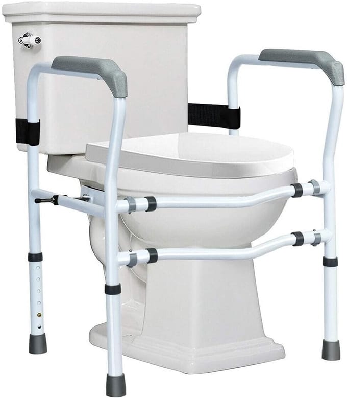 Toiletverhoger met Armleuning - Toiletstoel - Volwassenen - wit