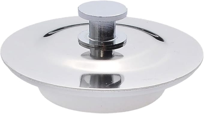 Badstop Stopper - Badplug Afvoer - Water Vasthouden - Oppervlakteveilige Basis - 42-44 mm - Zilver
