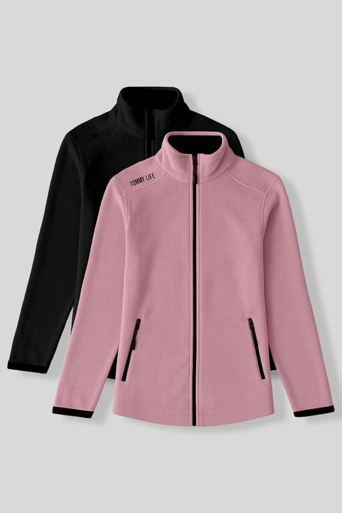 Dames Pluche Rits Sweater