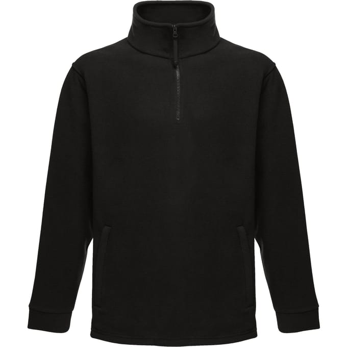 Regatta Thor Overhead Half Zip Anti-Pill Fleece Top (170 GSM) (Zwart)