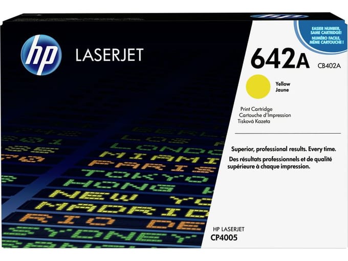 HP CB402A nr. 642A toner cartridge geel (origineel)