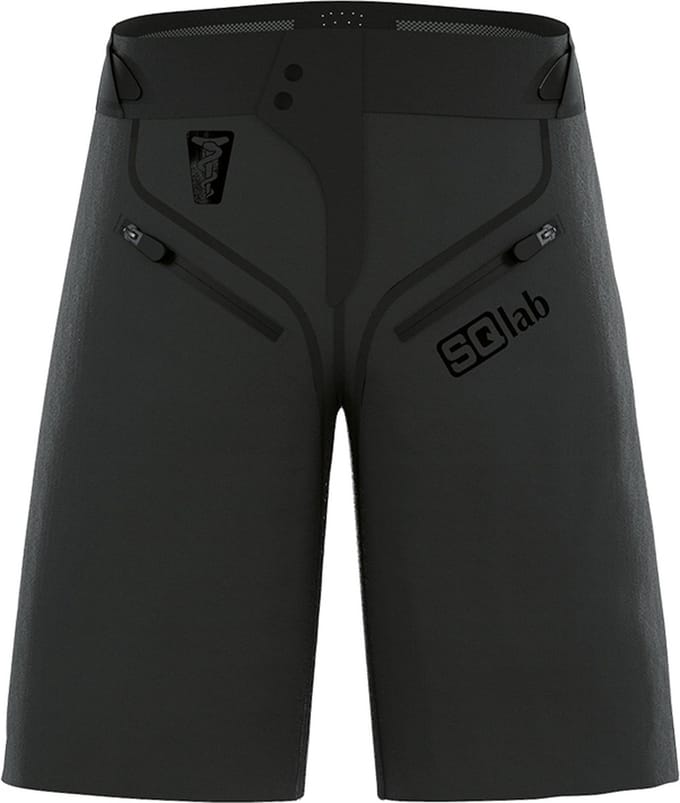 SQlab ONE OX Fietsbroek - Fiets short - Anti-slip - Waterdicht - Sneldrogend - Nylon/Polyester/Spandex - Zwart - Maat S