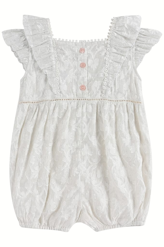 Louise Misha Jumpsuits Julia White Taglia: 6M | Body per Neonato Outlet | kids | Bianco