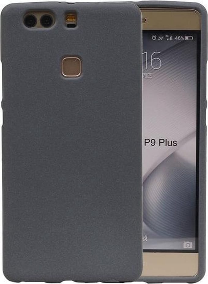 Grijs Zand TPU back case cover hoesje voor Huawei P9 Plus