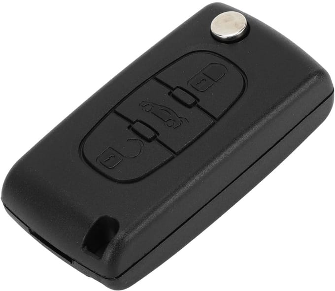 Dailygoods - Sleutelbehuizing voor Keyless Entry met 3 Knoppen voor Vervanging