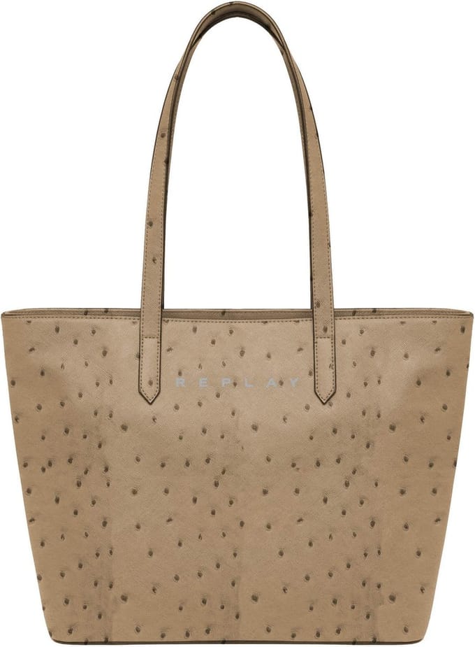 REPLAY Schoudertas Shopper Bag DK Pale Beige