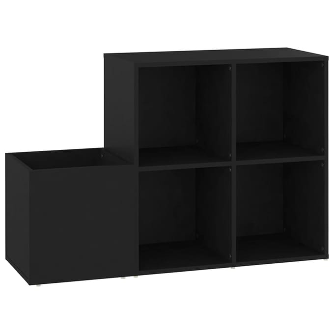 vidaXL - Opbergkast - 105x35,5x70 - cm - bewerkt - hout - zwart