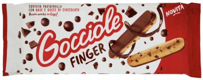 Gocciole Vingercakejes 120g met chocolade Pavesi Italiaanse vingercakejes