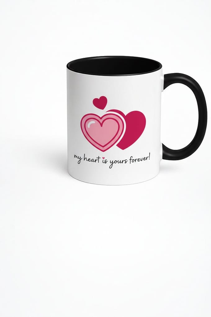 Mok Liefde Hartjes - My Heart Is Yours Forever - Romantisch Valentijn Cadeau