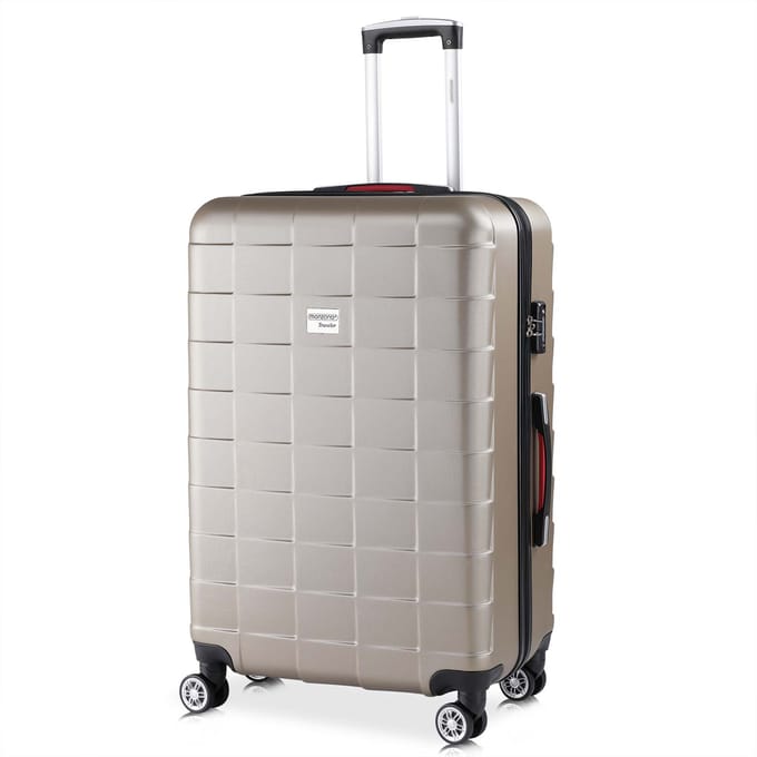 Monzana Exopack hardcase koffer champagne 76x51x30 cm