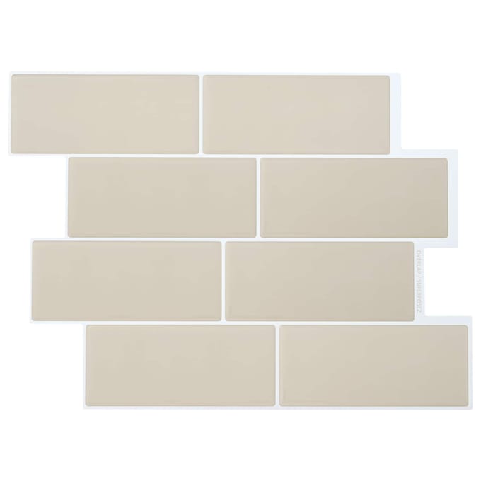 vidaXL - Subway - tegel - 10 - st - Beige - 29 - x - 21 - cm - Polyurethaan - en - PET