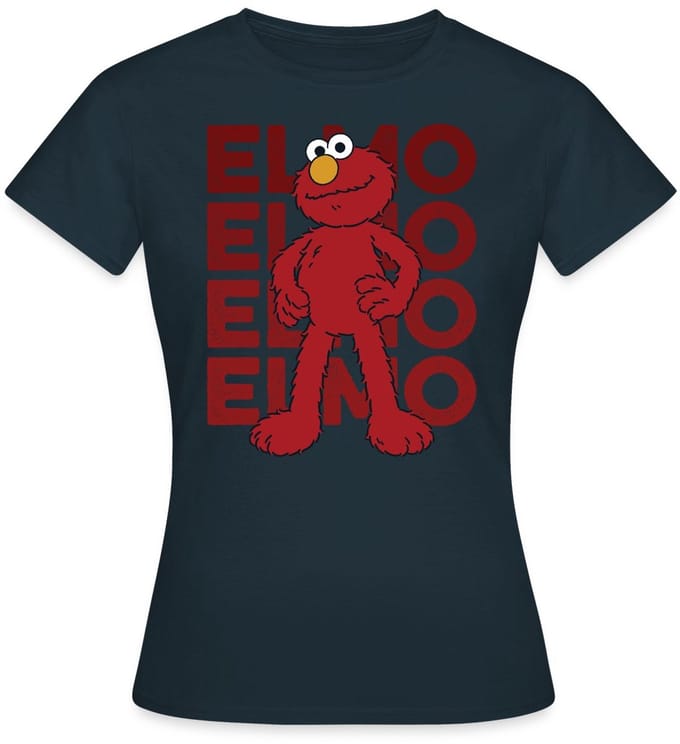 Sesamstraat Elmo Pose T-Shirt Dames